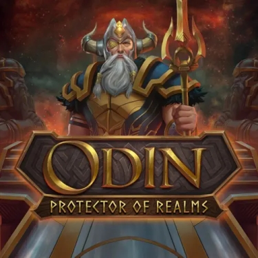 god odin in golden blue attire